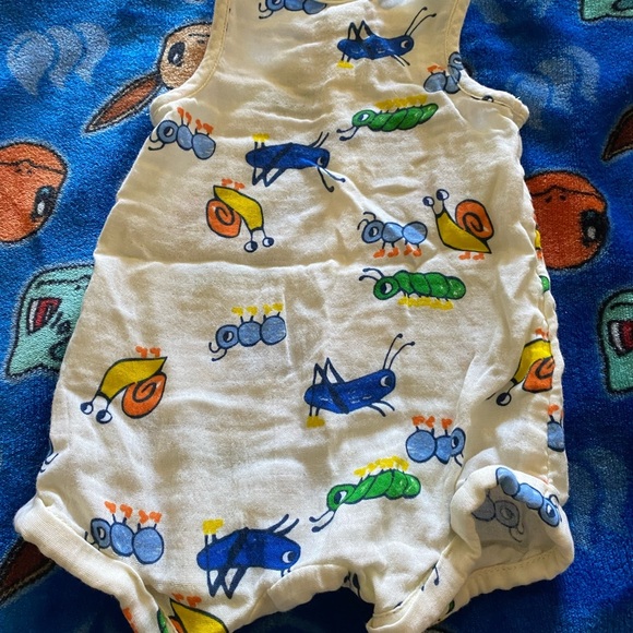 Old Navy Blue and White Jumpsuit with Playful Print - Picture 2 of 4